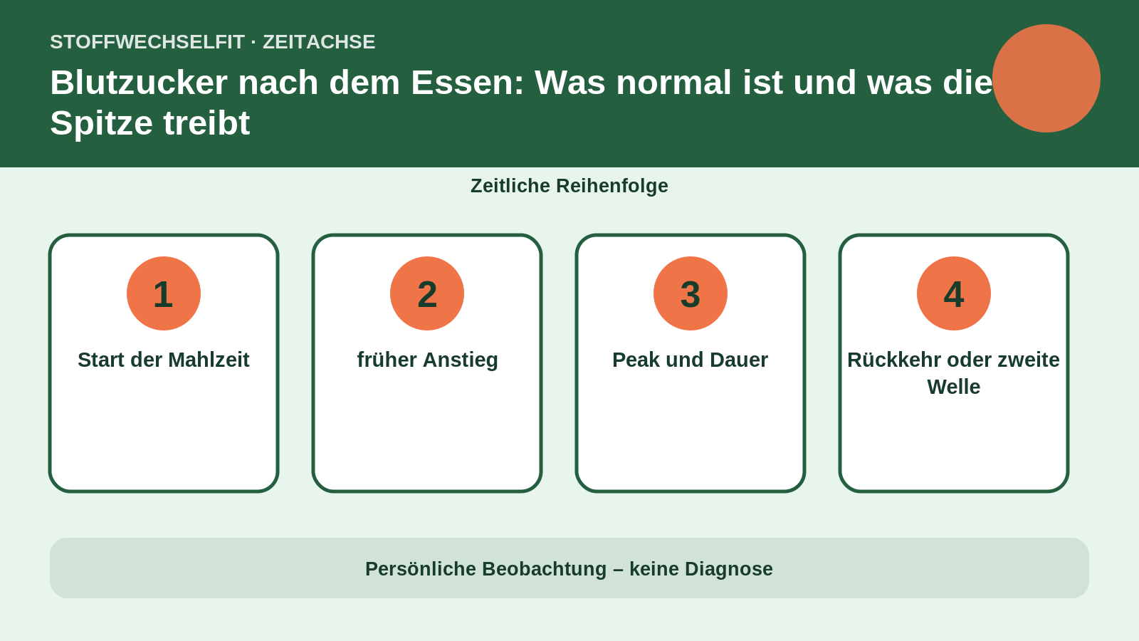 Zeitachse für Blutzucker nach dem Essen: Was normal ist und was die Spitze treibt