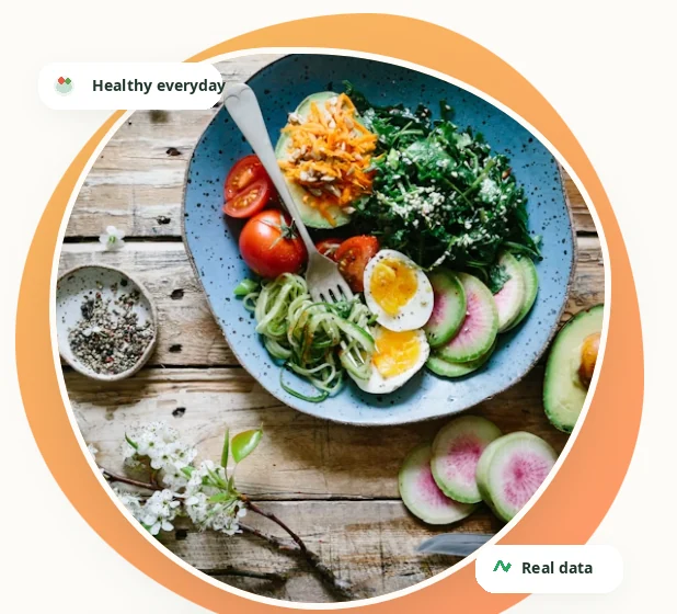 A balanced everyday meal representing real-life metabolic data