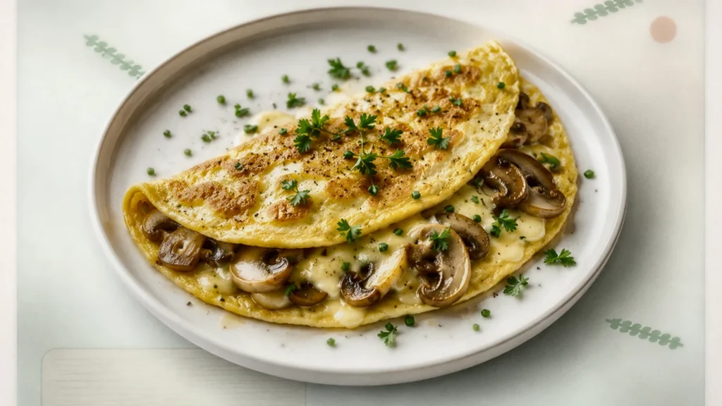 Champignon-Käse-Omelett