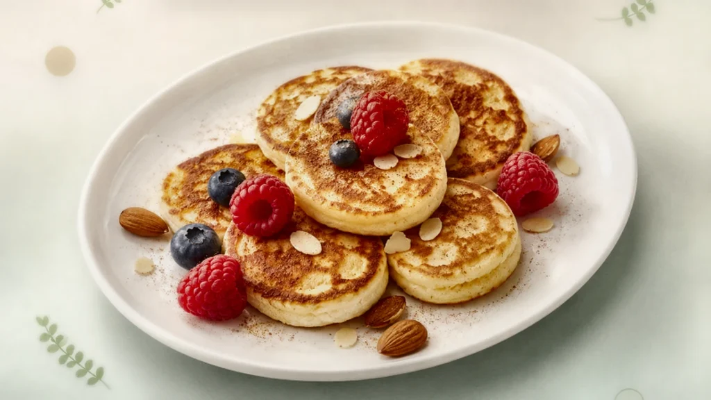 Quark-Pfannkuchen mit Mandelmehl