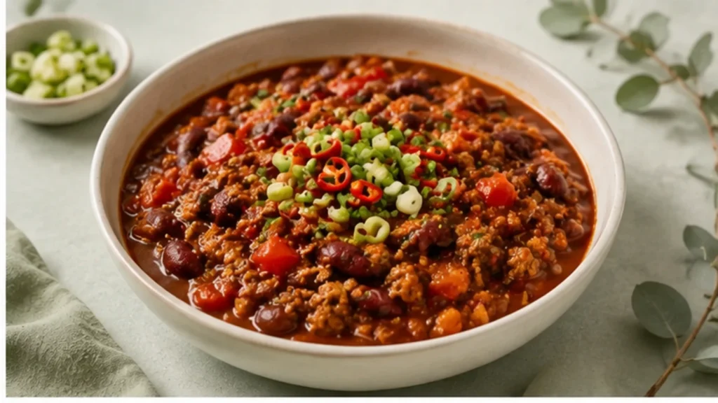 Chili con Carne (bewusst mit Bohnen)