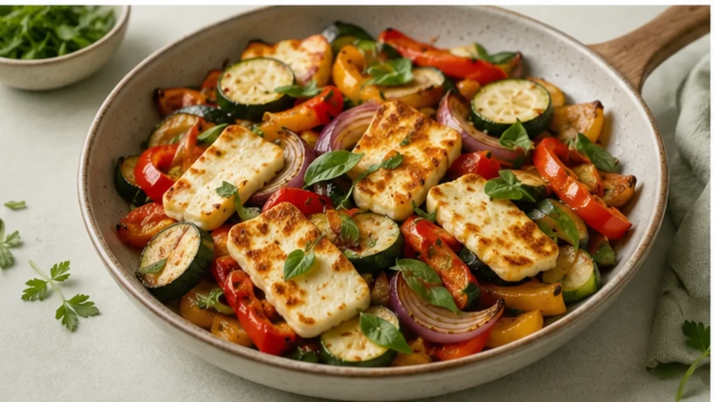 Halloumi-Gemüse-Pfanne