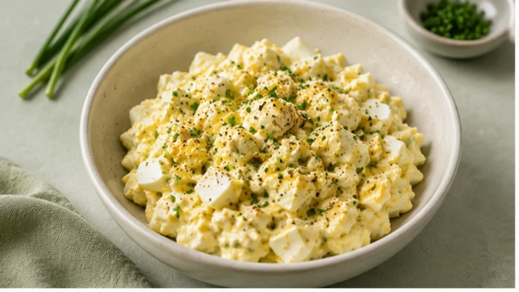Eiersalat mit Joghurt-Senf-Dressing