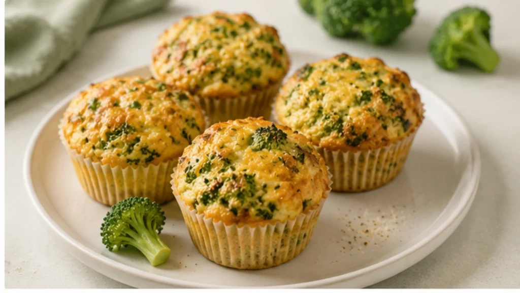 Herzhafte Brokkoli-Käse-Muffins