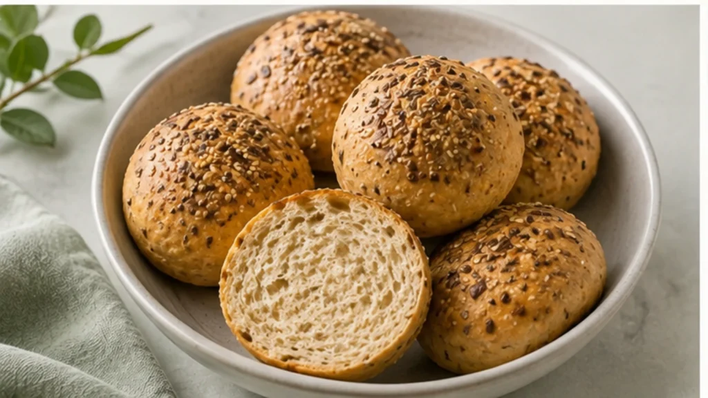 Low-Carb-Brötchen mit Flohsamenschalen