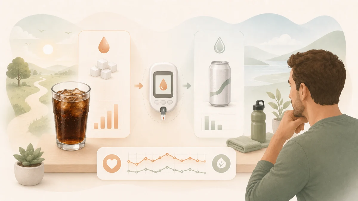Cola statt Cola Zero: 66 mg/dl in vierzig Minuten