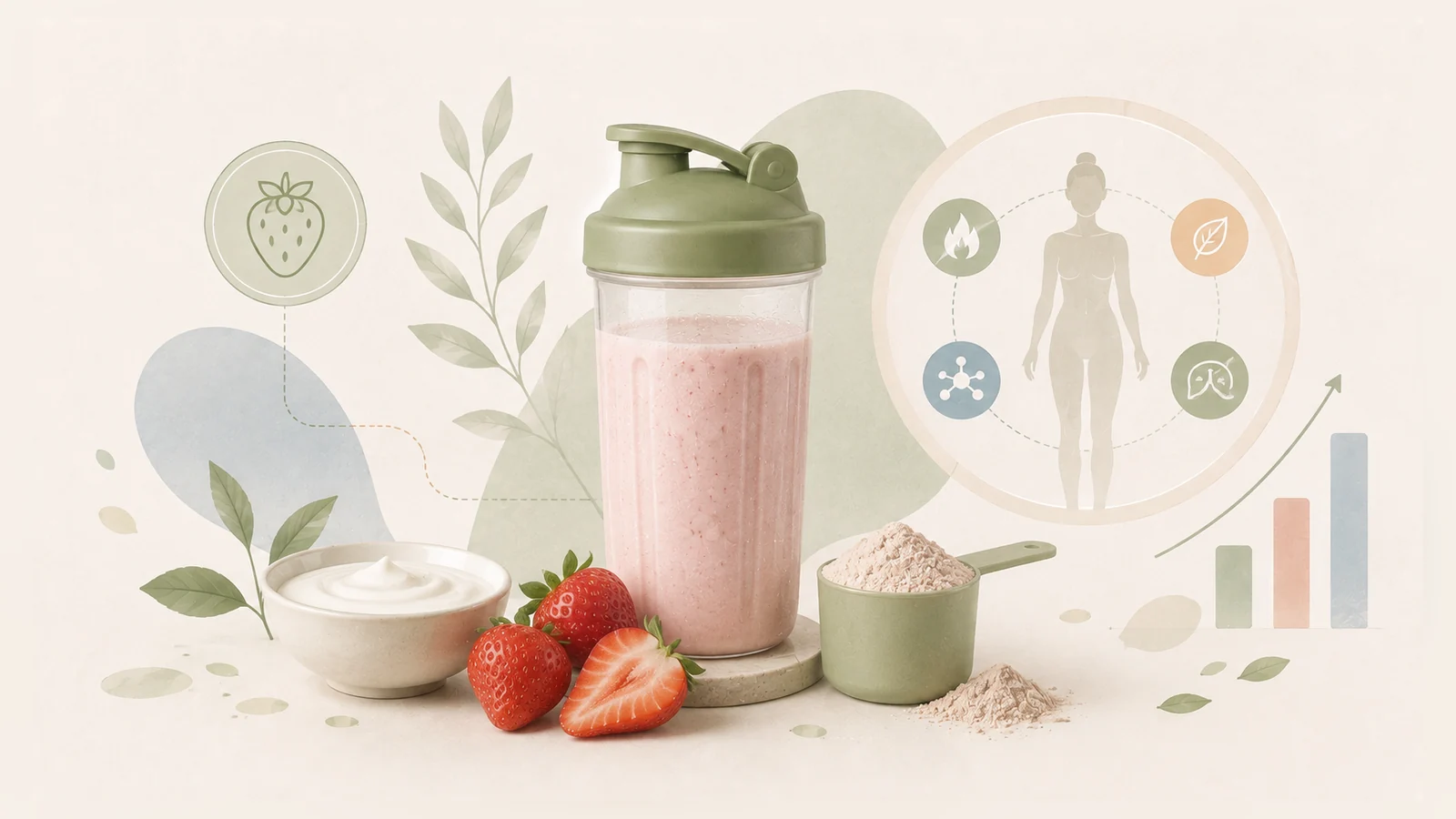 Protein Milkshake Style Strawberry Yoghurt Split: good texture, pale flavour