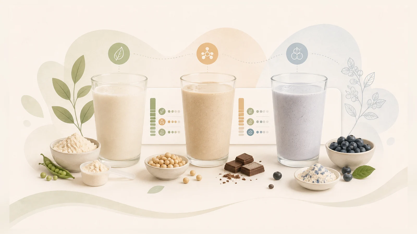 More Nutrition im Direktvergleich: drei Sorten, drei Ergebnisse